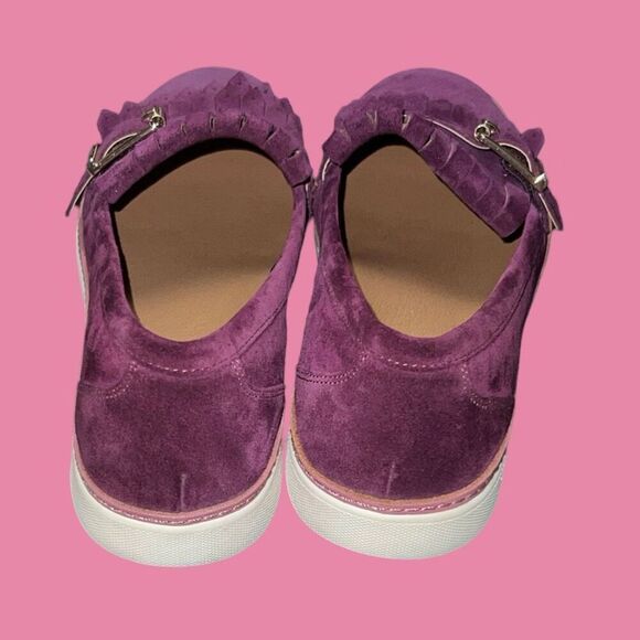 NWOB The Vionic Merlot Cambridge Women's Slip On Suede Loafers Size 10 - Picture 4 of 6
